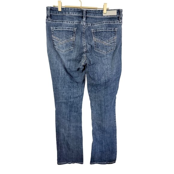 Rock & Roll Denim Jeans Womens 32x33 Straight Bootcut Western Cowgirl Rodeo - Picture 2 of 11